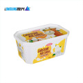 plastic In mold labeling ice cream cup